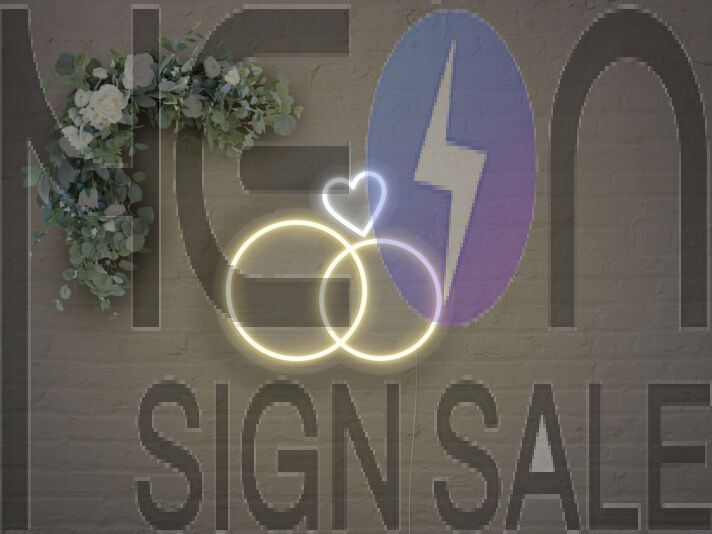 Wedding Rings Neon Sign