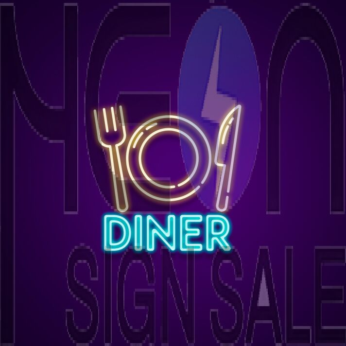 Food Icon Neon Sign