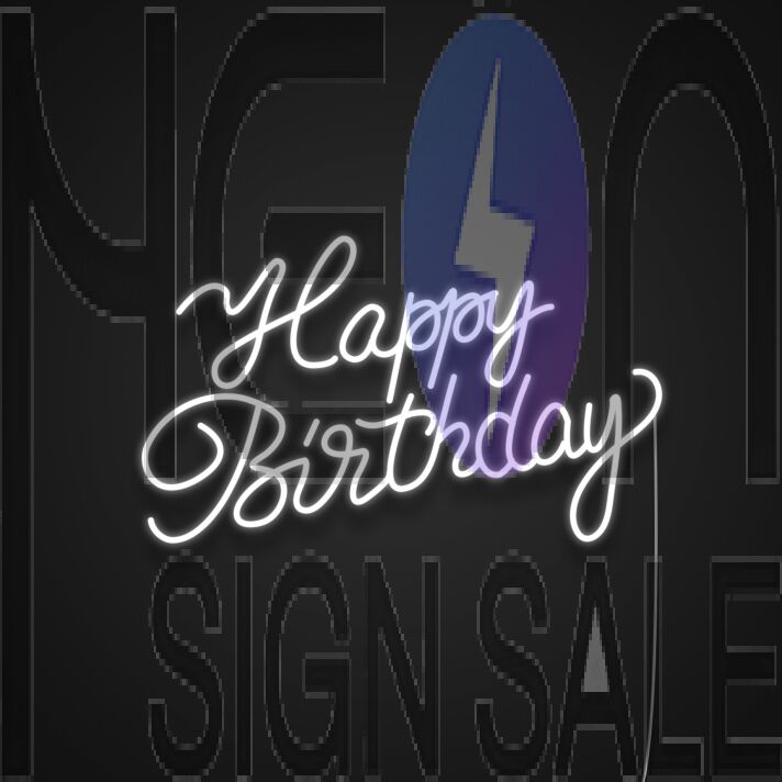 Happy Birthday Neon Light