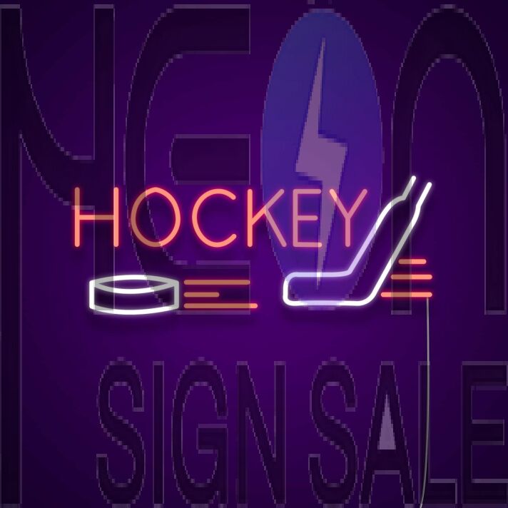 Hockey Neon Sign