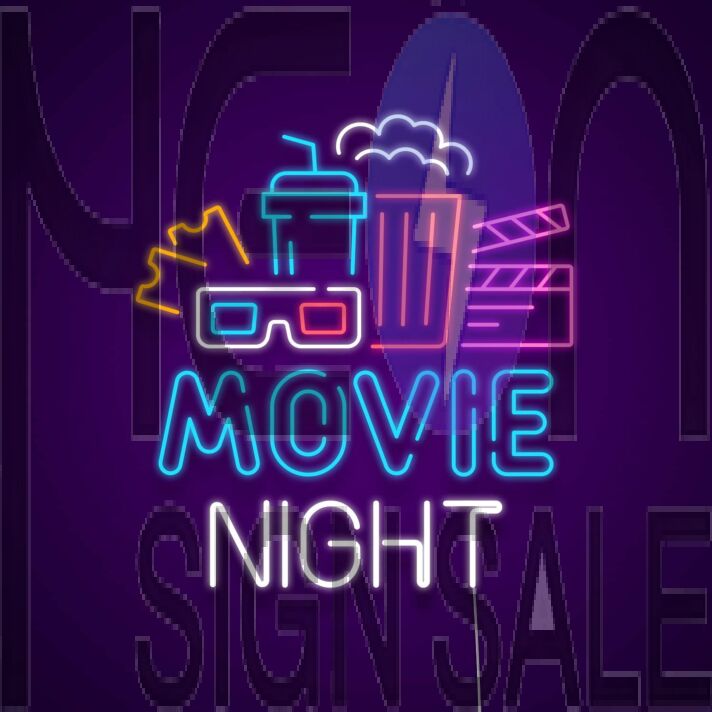 Movie Night Neon Sign
