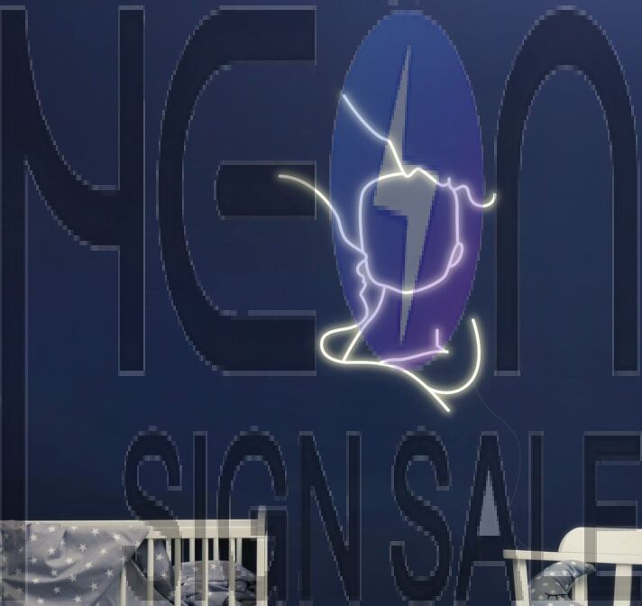 Parents and Baby Neon Sign
