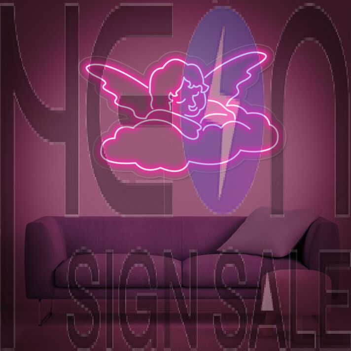 Angel Baby Cupid Neon Sign