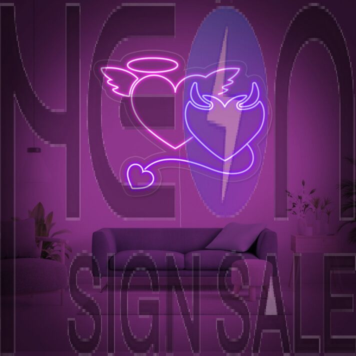 Devil Angle Neon Sign