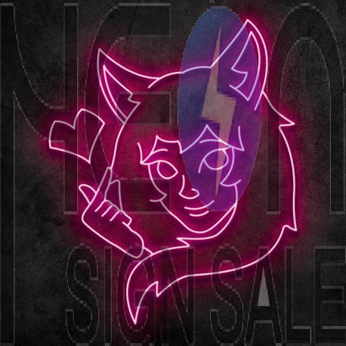 Cat Girl Neon Sign