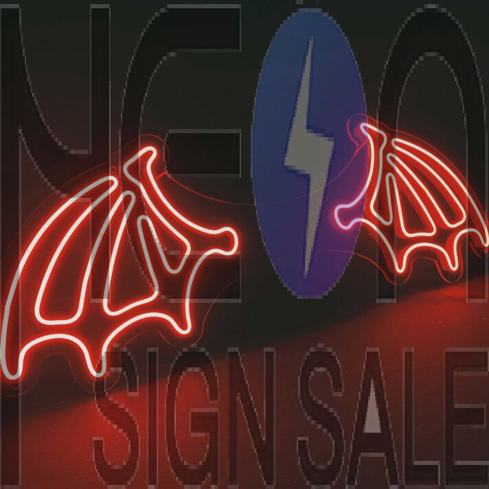 Devil Wings Neon Sign