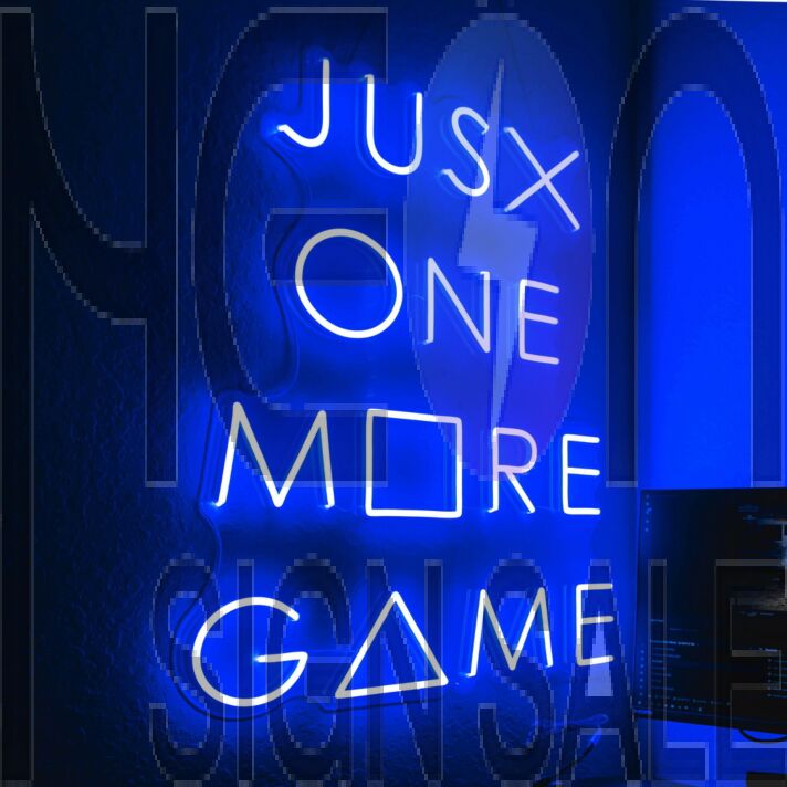Just One More Game Neon Sign
