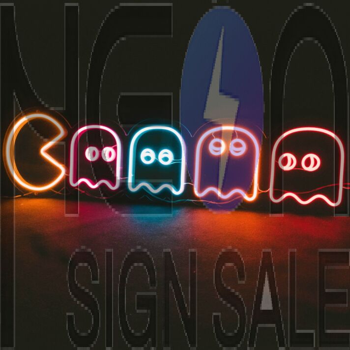Pac Man Neon Sign