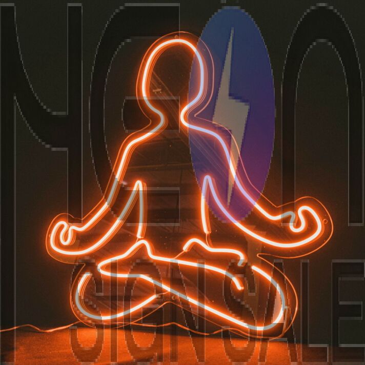 Peace Yoga Neon Sign