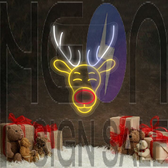Christmas Deer Neon Sign