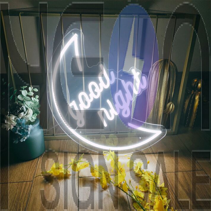Good Night Moon Neon Sign