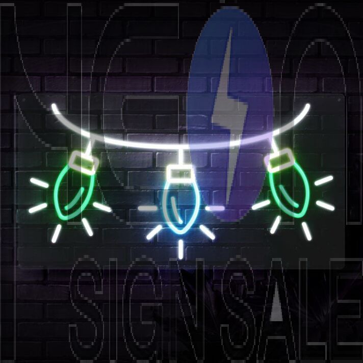 Christmas Lights Neon Sign