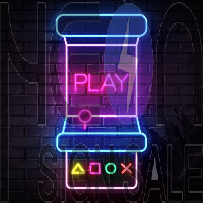 Game Machine Neon Sign