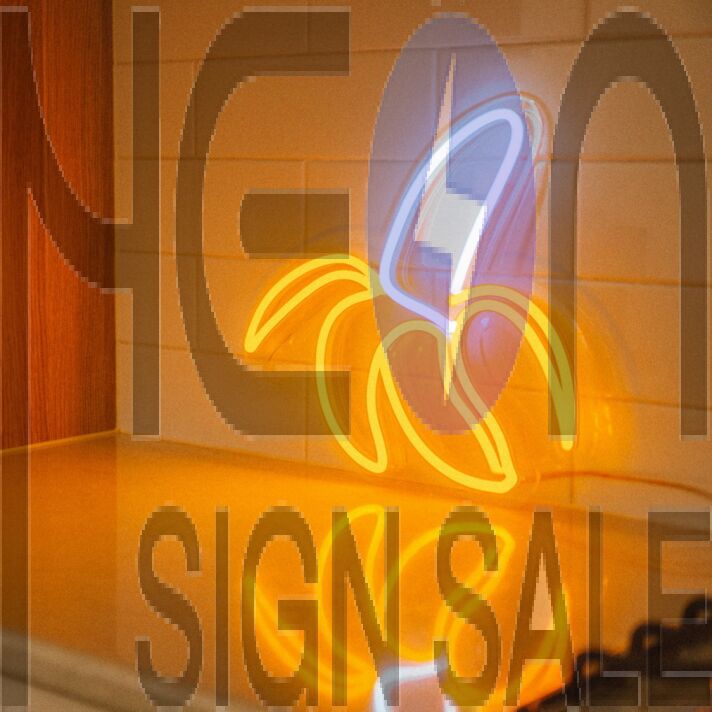 Half Peeled Banana Neon Sign