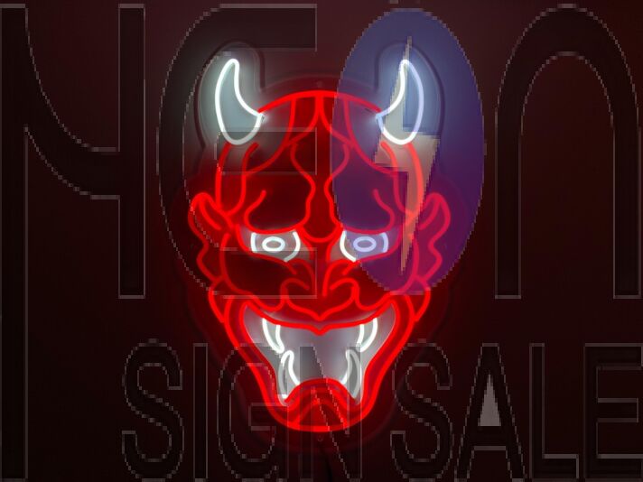 Japan Hannya Demon Neon Sign