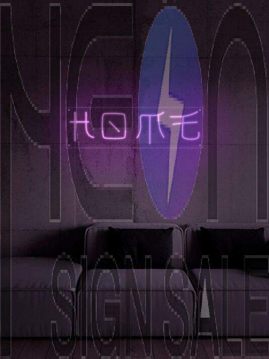 Home Chinese Character Japan Neon Sign
