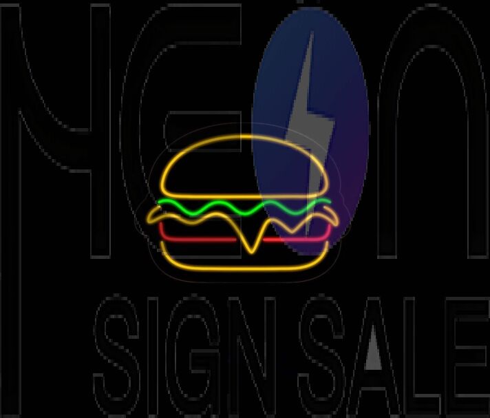 Fast Food Burger Neon Sign