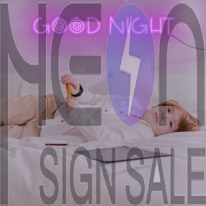 Goodnight Neon Sign For Childrens Room