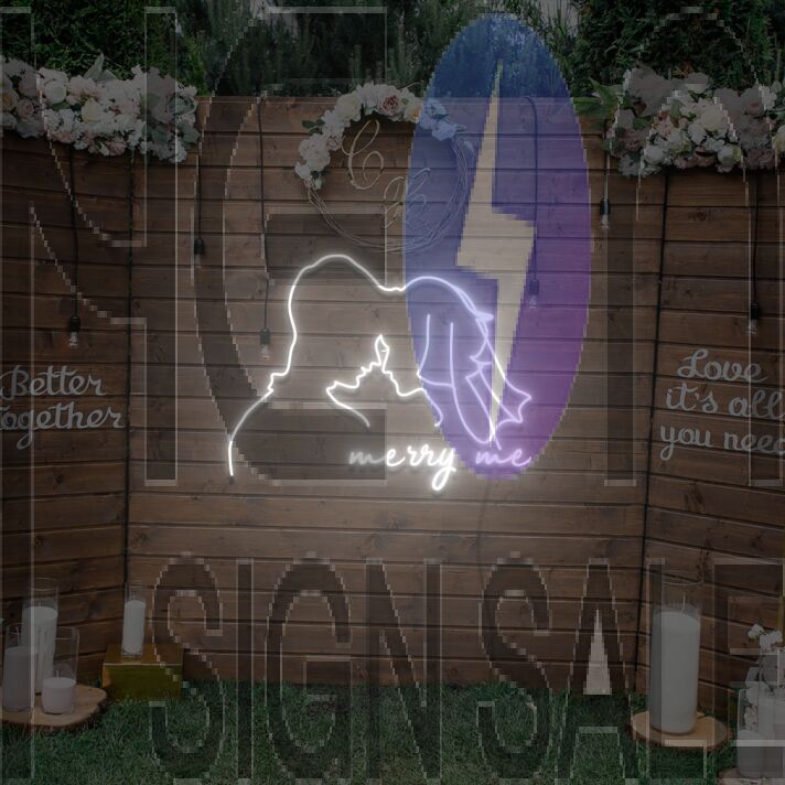 Wedding Merry Me Neon Sign