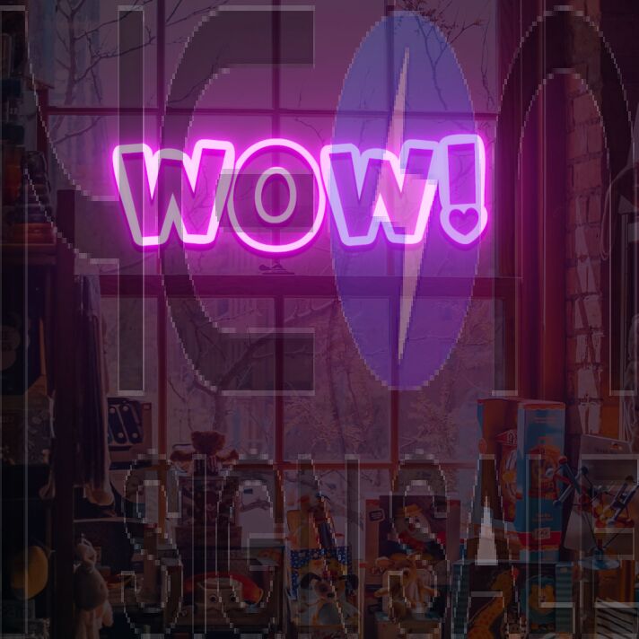 Wow Neon Sign Fashion Custom Neon Sign Lights Night Lamp Led Neon Sign Light For Home Party MG10147
