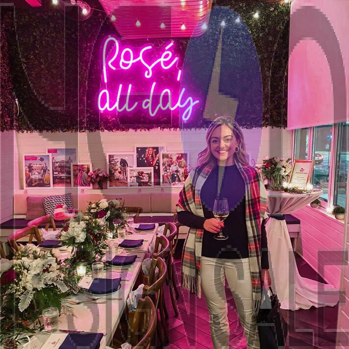 Rose All Day Neon Sign
