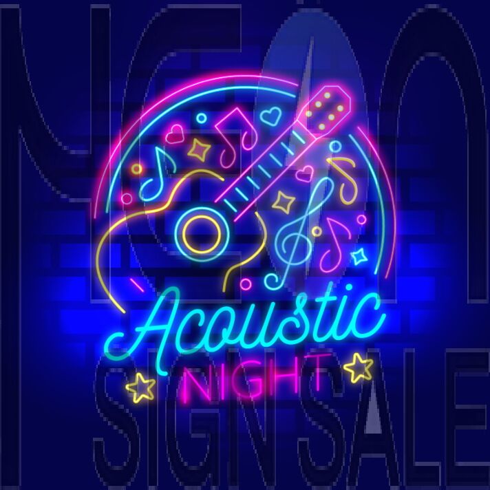 Acoustic Night Party Neon Sign