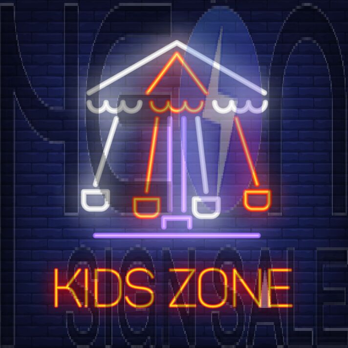 Fun Kids Zone Neon Sign