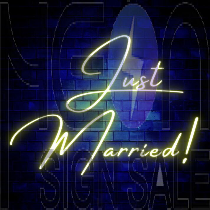 Just Married Neon Sign
