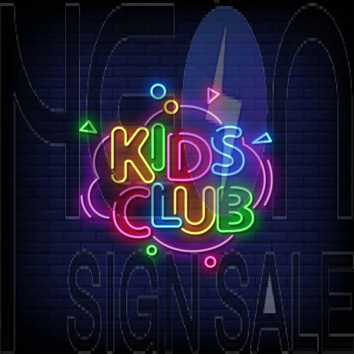 Kids Club Neon Sign
