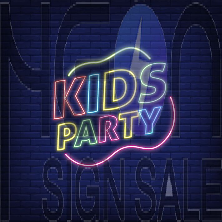 Kids Party Neon Sign