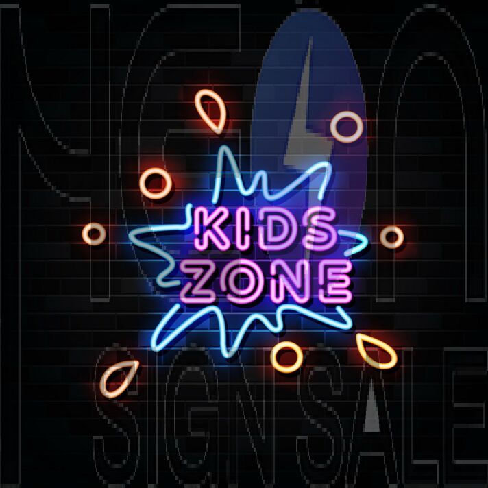 Kids Zone Neon Sign
