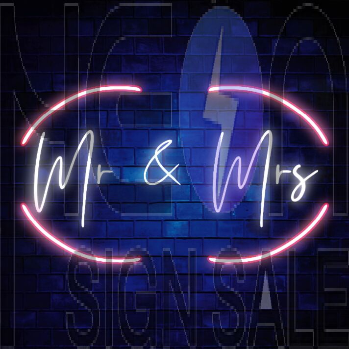Mr and Mrs Neon Sign