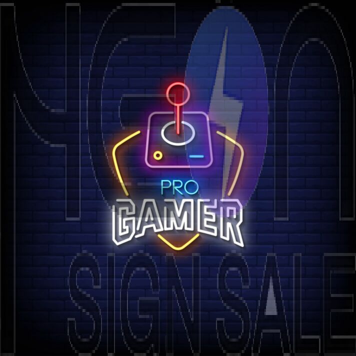 Pro Gamer Joystick Neon Sign