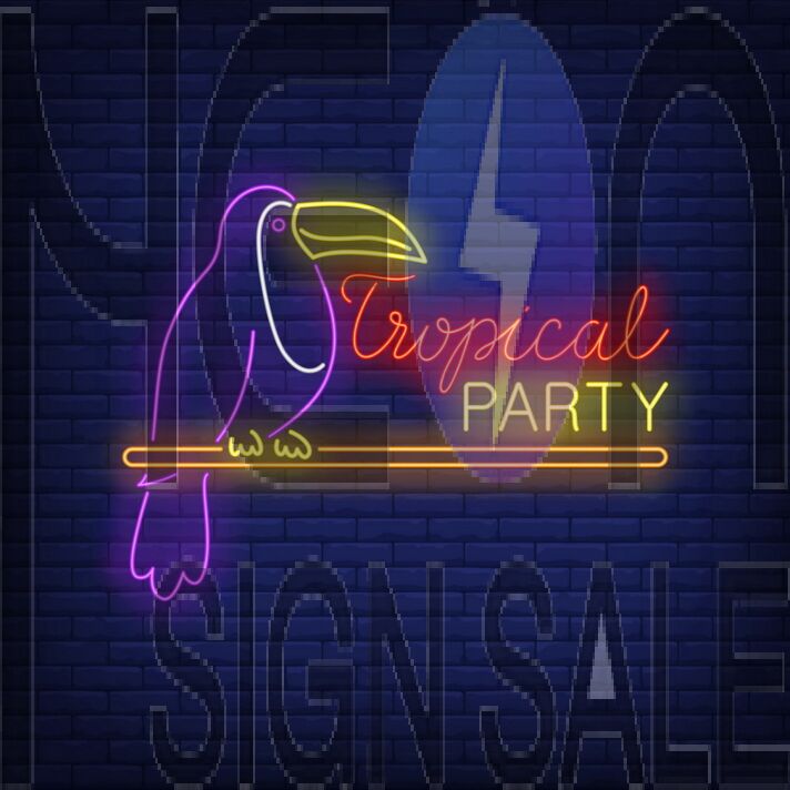 Tropical Party Neon Sign