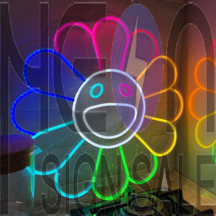 Flower of Takashi Murakami – Led Neon Sign
