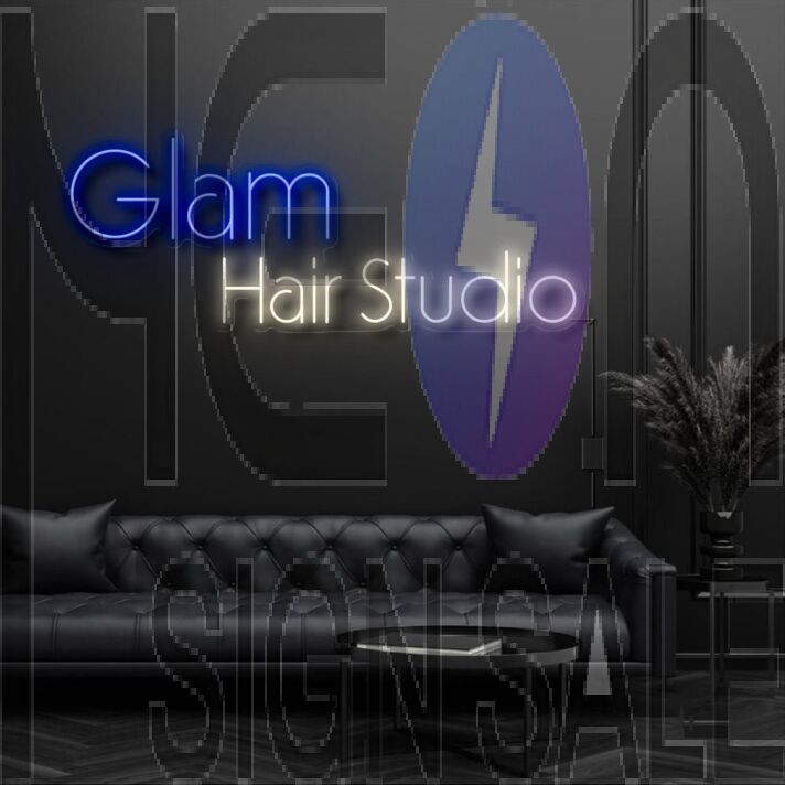 Glam Hair Studio Neon Sign