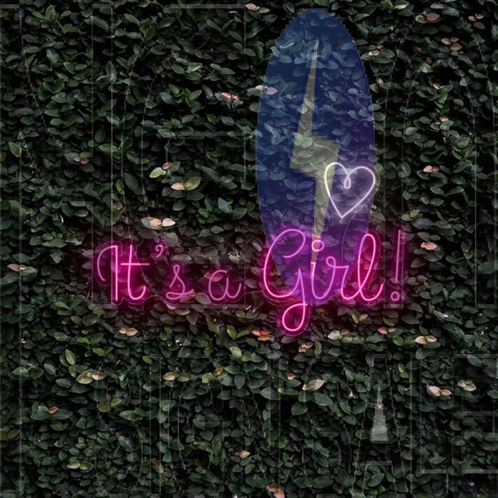 Its A Girl With Heart Neon Sign