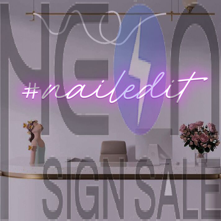 NailedIt LED neon sign for beauty salon