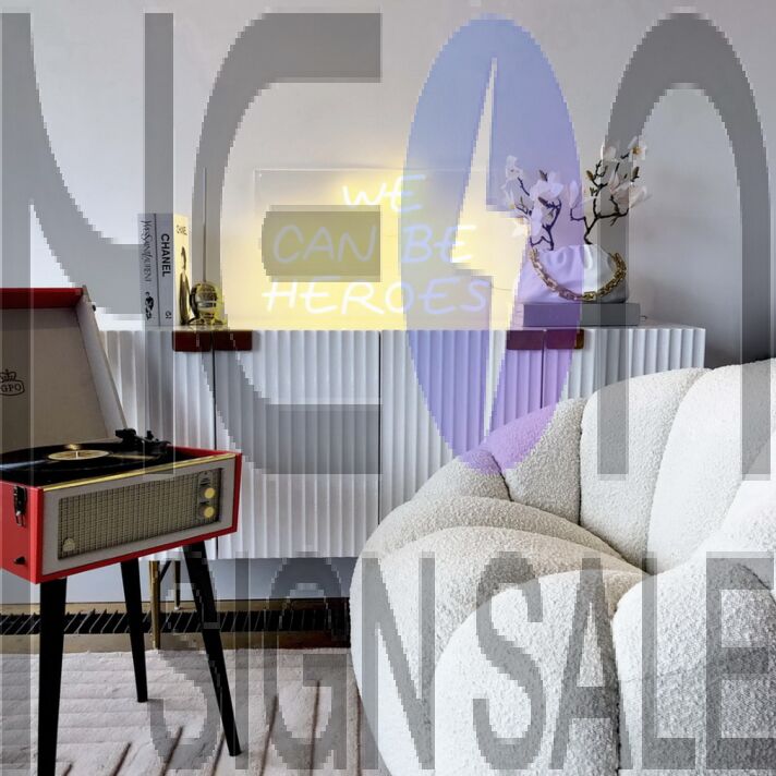 We Can Be Heroes Neon Sign