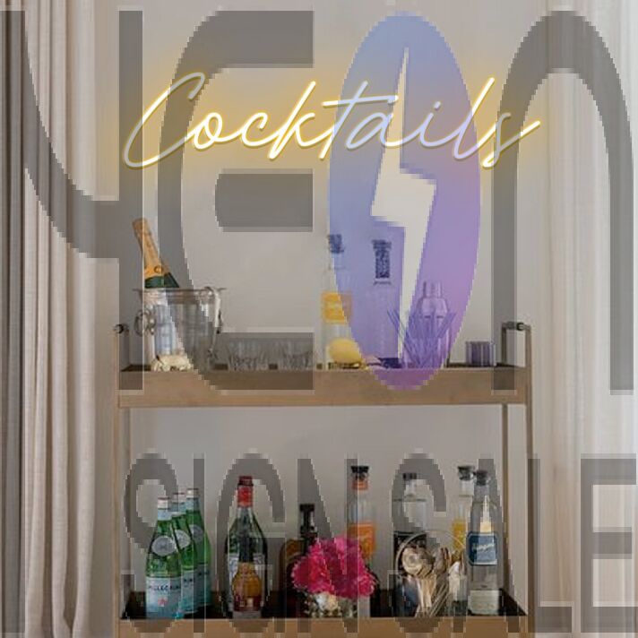 Cocktails LED Neon Sign