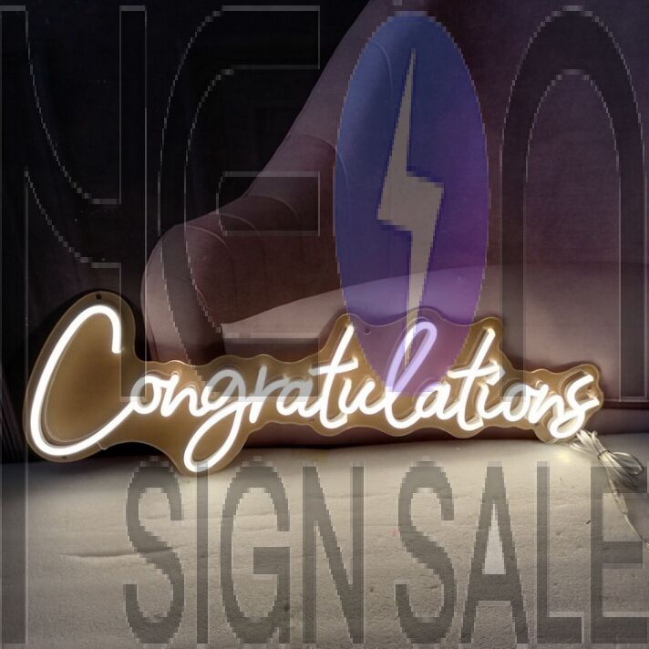 Congratulations Neon Sign
