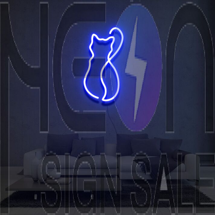 Cat Silhouette Neon Sign Lights Night Lamp Led Neon Sign Light For Home Party