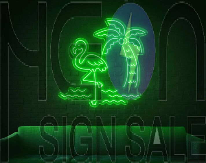 Tropical Flamingo LED Neon Sign