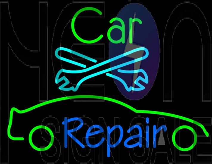 Neon Car Signs For Neon Car Repair Store