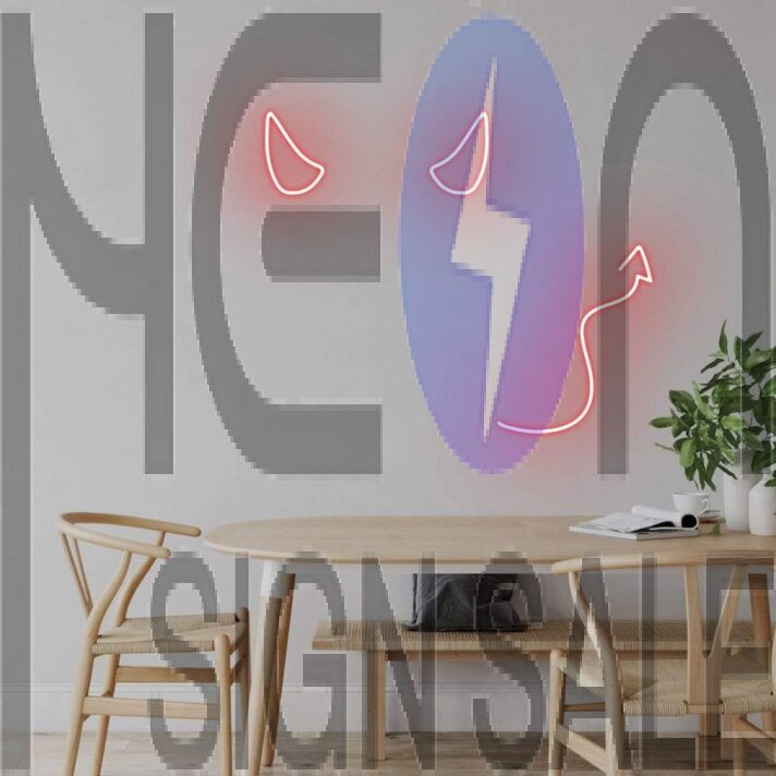Devil Horns' Neon Sign