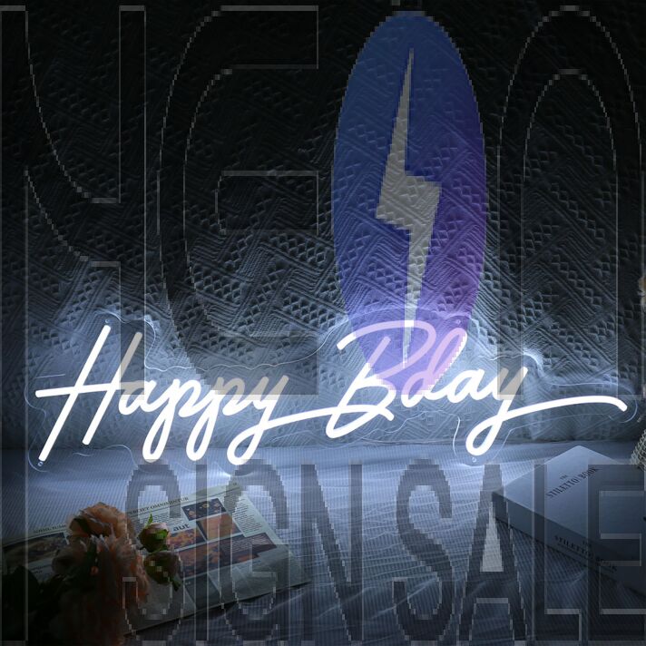 Happy Bday Neon Sign