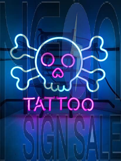 TATTOO Skull Neon Signs