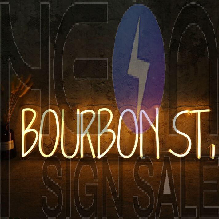 BOURBON ST Neon Sign