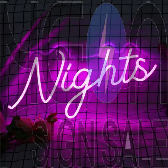 Night Pink Neon LED Sign