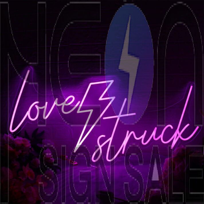 Love Struck Dark Purple Neon Sign